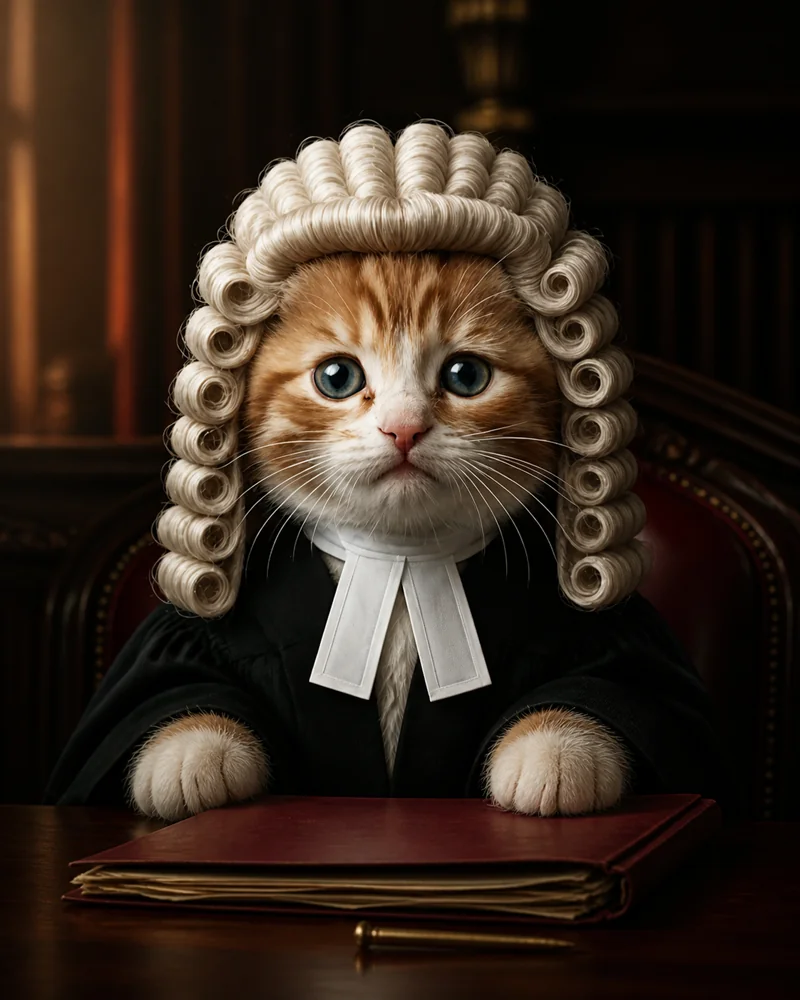 Kit McWhiskers, the orange public defender
